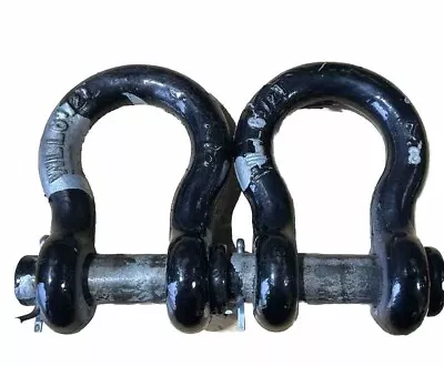 Used. Lot Of 2 WWLL6-1/2 Ton 7/8  Clevis Shackle Rigging Hoists Pin Anchor • $30