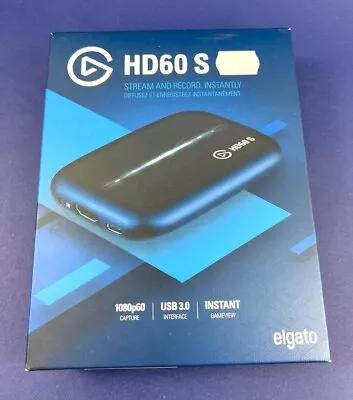 ELGATO HD60 S STREAM AND RECORD INSTANTLY 1080p60 CAPTURE USB 3.0 INTERFACE • $169