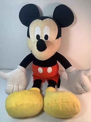 Large 22”Mickey Mouse Plush W/Zipper Pouch On Back~Disney Mickey Mouse Clubhouse • $5.95