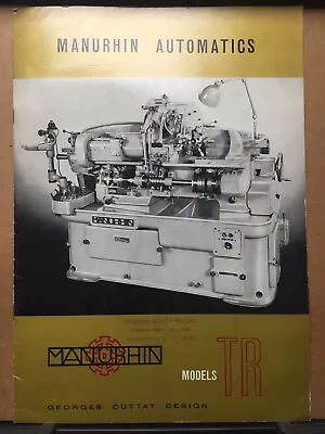 Vtg Manurhin Automatics Catalog Machine Tool Lathe George Cuttat Design 1950s? • $17.98