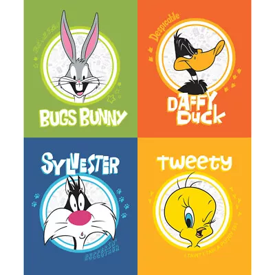 Looney Tunes Fabric Bugs Bunny Tweety Sylvester Cotton Camelot 35 X44  Panel • $10.48