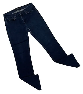J Brand Jeans Women's Size 28 Eclipse Skinny Mid-Rise Dark Blue Wash Stretch • $18.99