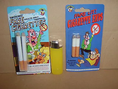 Fake Cigarettes Cig Ends And Squirt Lighter. For Adults Only. Free Post • £4.99