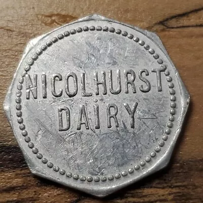 Unlisted Nicolhurst Dairy Good For 1 Pint Milk R10 Dairy Token *U146 • $8