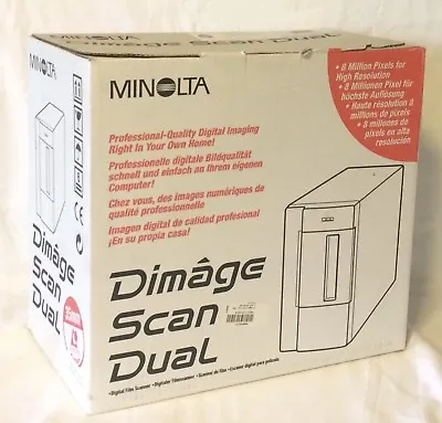 Minolta Dimage Scan Dual Digital 35 Mm Film Scanner Windows Version F-2400 • $639