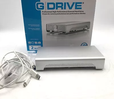 G-TECHNOLOGY G-DRIVE 2TB USB3.1 Gen1 External Hard Drive 0G02529 • $30