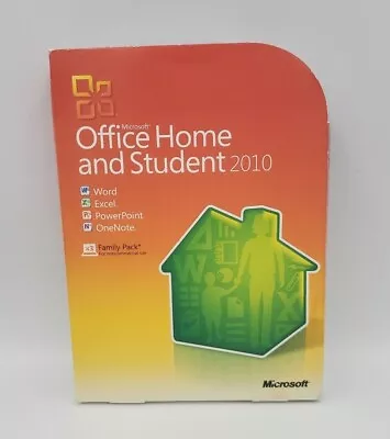 Microsoft Office Home And Student 2010 Software For Windows Used W/Key & Guide • $34.96