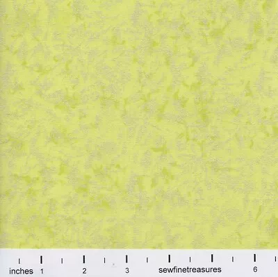 Fairy Frost SPRING Green W Yellow Michael Miller OOP Fabric By The FQ - 1/4 YD • $3.75