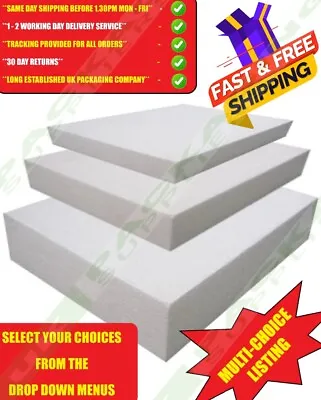 Small & Large Eps70 Polystyrene Foam Sheets Panels Insulation Boards All Sizes • £10.85