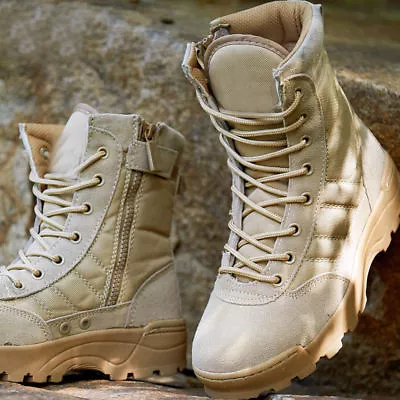 Men's Outdoor Hunting Hiking Boots Military Tactical Army Battle Combat Shoes • $36.95