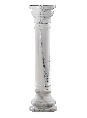 White Solid Marble Greek Roman Column Pedestal 40  • $799