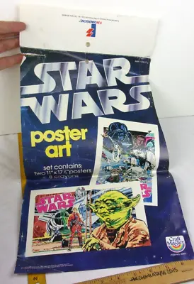 Star Wars 1982 Poster Art Insert From Packaging VINTAGE Yoda Boba Fett ESB • $12.76