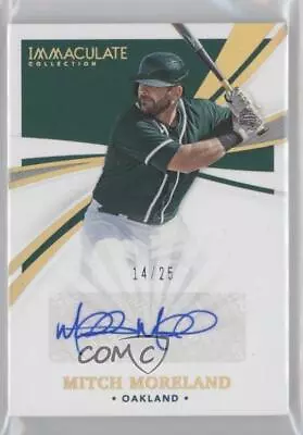 2021 Panini Immaculate Signatures Gold /25 Mitch Moreland #IS-MM.2 Auto • $10.89