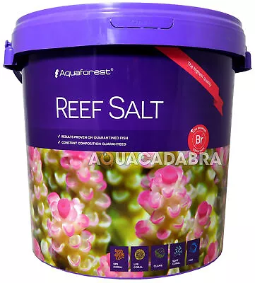 AQUAFOREST REEF SALT 22kg CONSTANT COMPOSITION CORAL MARINE AQUARIUM FISH TANK • £59.95