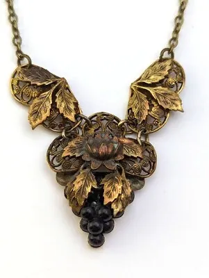 Vintage Czech Glass Necklace 1930's Vintage Jewelry • $95