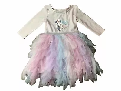 Disney Junior Toddler Minnie Mouse Tutu Dress Pink & Lavender Size 5T • $4.95