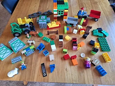 Lego Duplo Bulk Building Construction Blocks Assorted Pieces Farm Tractor  • $59.95