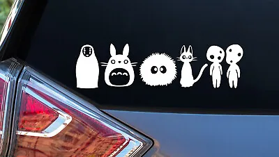 Hayao Miyazaki No Face Kaonashi Totoro Soot Sprites Jiji Kodama Sticker Decals • $4.99