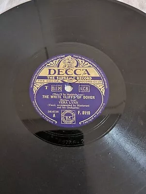 Vera Lynn White Cliffs Of Dover 78rpm Decca F.8110 Vg- • $10.74