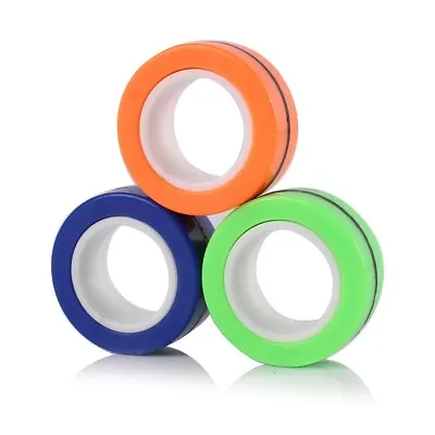 Finger Magnetic Ring Magical Spinner Bracelet Fidget Toy Pack 3(GBO) • $7.49