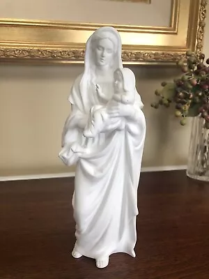 Vintage Lenox MADONNA & CHILD White Porcelain 9.0”  Statue Figurine / Ex.Cond. • $24.95