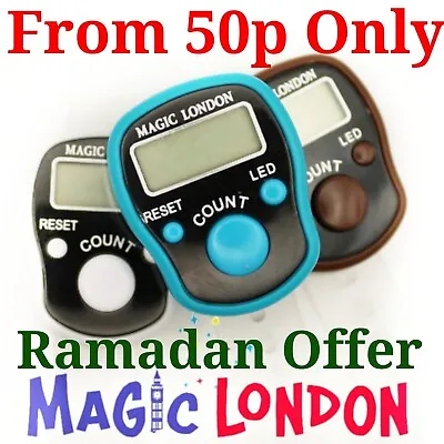 Ramadan Offer LED Digital Finger Ring Tally Counter Knitting Row Counter • £349.99