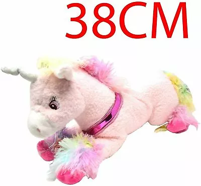£5.99 • Buy New 38cm Magical Pink Plush Unicorn Pony Cuddly Animal Toy Soft Xmas Gift