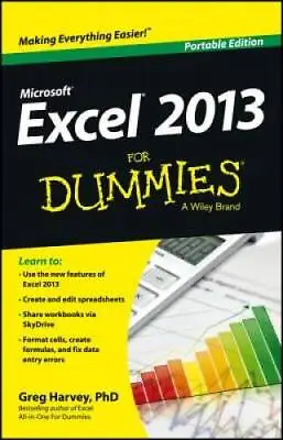 $8.95 • Buy Excel 2013 For Dummies - Paperback By Harvey, Greg - ACCEPTABLE