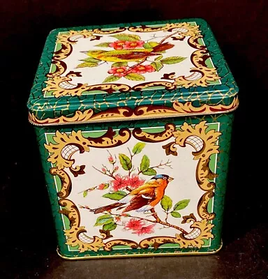 Vintage Collectible Tin Container Box Designed By Daher Made In England 4x4x4 In • $8.99