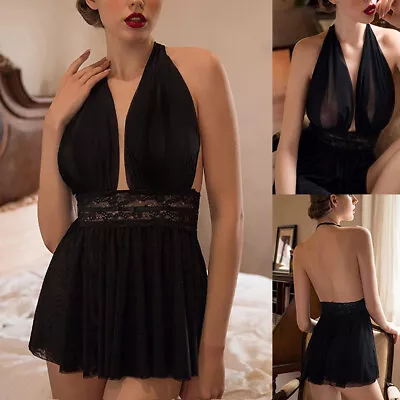 £3.99 • Buy Women Sexy Valentine Lingerie Lace Babydoll Ladies Underwear Nightwear Sleepwear