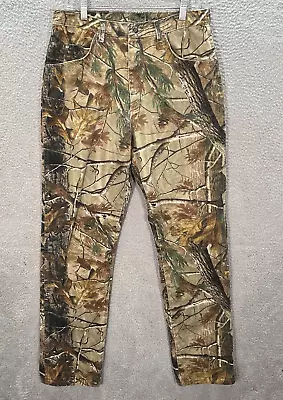 Wrangler Jeans Mens 34x36 Camouflage Pro Gear Realtree AP Camo Outdoors Hunting • $23.64