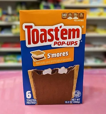 £7.99 • Buy Toast Em POP UPS Frosted Smores 6pk 10.2oz (288g Per Box) Pop Tarts Alternative