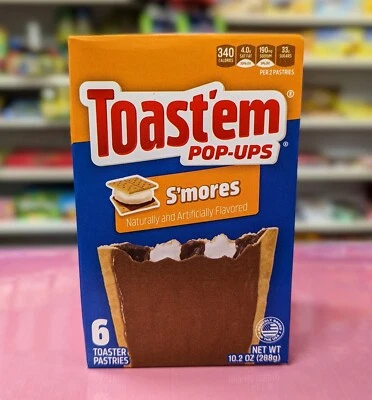 £7.99 • Buy Toast Em POP UPS Frosted Smores 6pk 10.2oz (288g Per Box) Pop Tarts Alternative