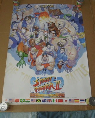 £135 • Buy ORIGINAL POSTER B1 Capcom Arcade Super Street Fighter 2 SSF2