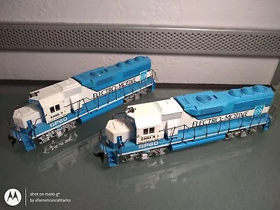 $40 • Buy ATHEARN? HO SCALE PAIR OF ELECTRO-MOTIVE GP60's, # EMD 5, AND # EMD 7 DEMO MODEL