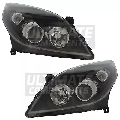 Vauxhall Vectra C Headlights Hatchback 2005-2009 Headlamps With Black Inner Pair • $301.68