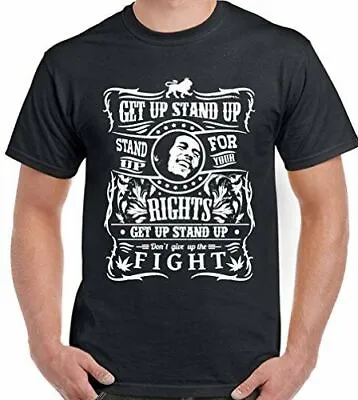 £7.94 • Buy Bob Marley T-Shirt Get Up Stand Up Mens Reggae Jamaica Unisex Tee Top