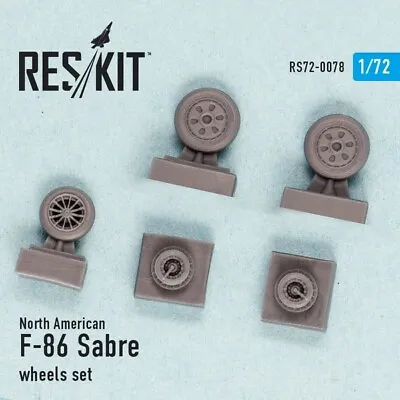 Reskit RS72-0078 North American F-86 Sabre Wheels Set • $5.60