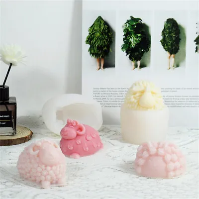 £6.16 • Buy 3D Sheep Candle Silicone Mold Handmade DIY Baking Mould Christmas Decoration