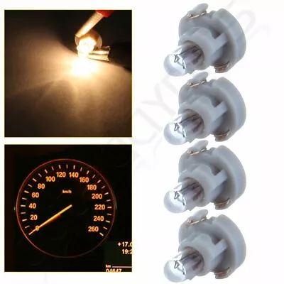 4X T3 Warm White Neo Wedge Dash Climate Gauge Light 8mm  Halogen Bulbs • $8.02