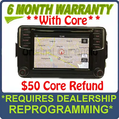 Reman 16 - 19 Volkswagen OEM GPS Navigation Sat Bluetooth HD Radio Receiver • $586.80