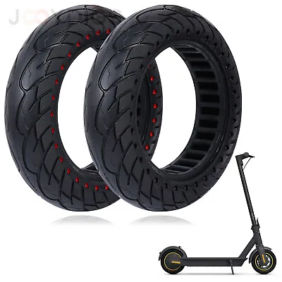 10x2.5 Solid Tire Electric Scooter Wheel Replacement Rubber For Ninebot Max G30 • $28.89