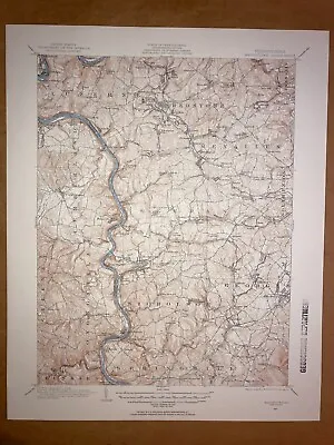 Masontown PA Fayette County USGS Topographical Geological Survey Quadrangle Map • $9.95