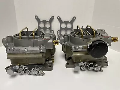 RESTORED PAIR CLONE CARTER WCFB CARBURETORS 1957- 1961 DUAL QUADS- 2x4 BARRELS • $1700