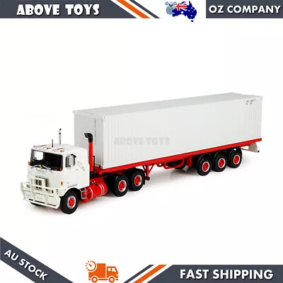 Tekno 1:50 Mack F700 With 3 Axle Flat Top Trailer & 40' Container Diecast Model • $248.35