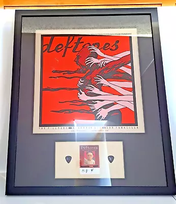 Deftones 2006 Signed Jermaine Rogers Concert Tour Poster Backstage Pass & Picks • $2475