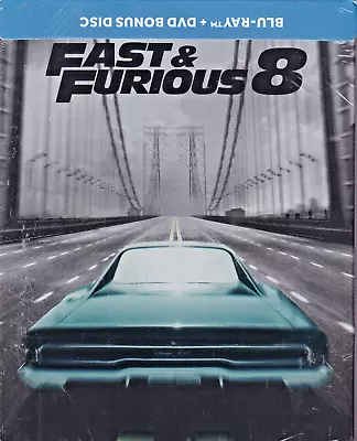 FAST & FURIOUS 8 - Steelbook - (Blu-ray + DVD Bonus Disc)  Spanish  Edition [J1] • $21