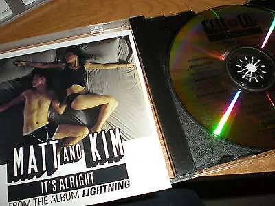 Matt And Kim It's Alright CD SINGLE Radio Edit Album Version From Lightning • $14.99