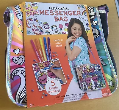 Unicorn Messenger School Bag Just My Style Children’s Craft Bnib Jms New Gift • £9.50