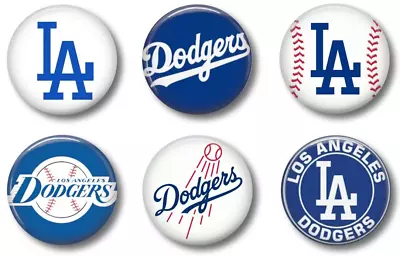Los Angeles Dodgers Baseball Team Sport Pins Buttons Pinbacks Magnets Flatbacks • $5.20